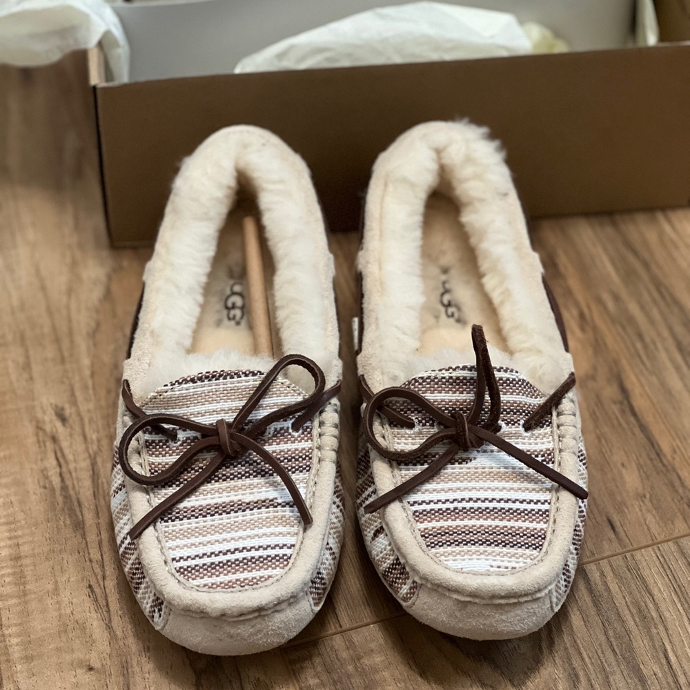 UGG Women's Striped Brown Slippers